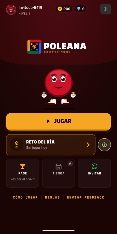 Menú de Poleana